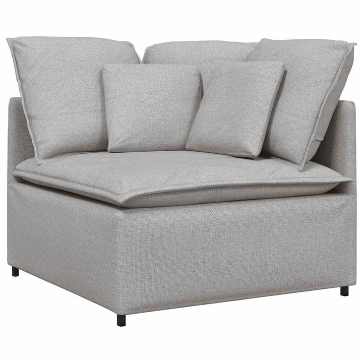 Modulsoffa Med Dynor I Tyg Molngrå