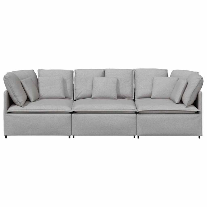 Modulsoffa Med Dynor I Tyg Molngrå