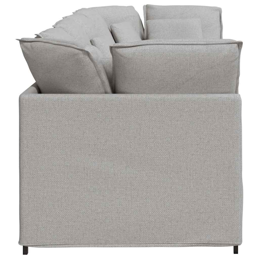 Modulsoffa Med Dynor I Tyg Molngrå