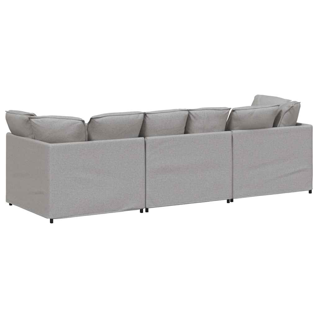 Modulsoffa Med Dynor I Tyg Molngrå