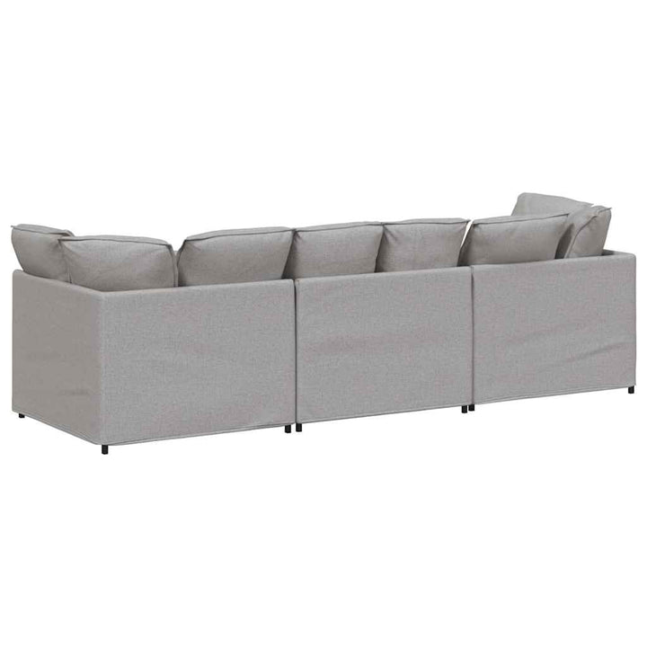 Modulsoffa Med Dynor I Tyg Molngrå