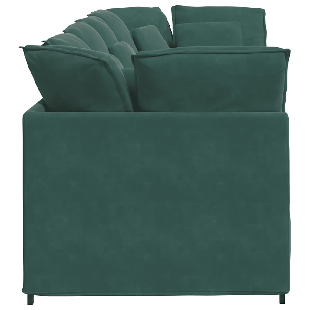 Modulsoffa Med Dynor Sammet
