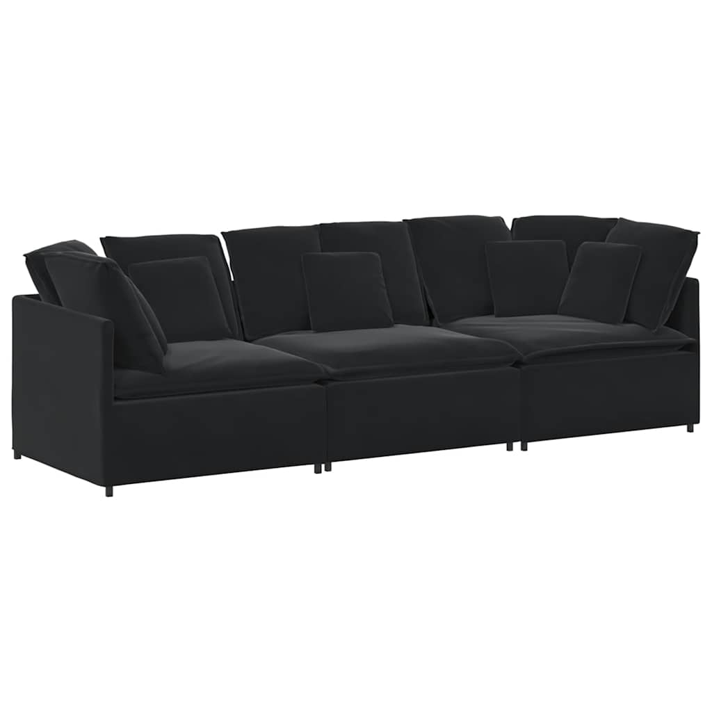 Modulsoffa Med Kuddar Sammet