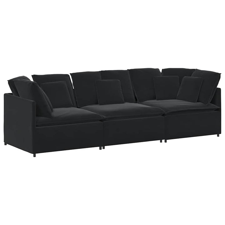 Modulsoffa Med Kuddar Sammet