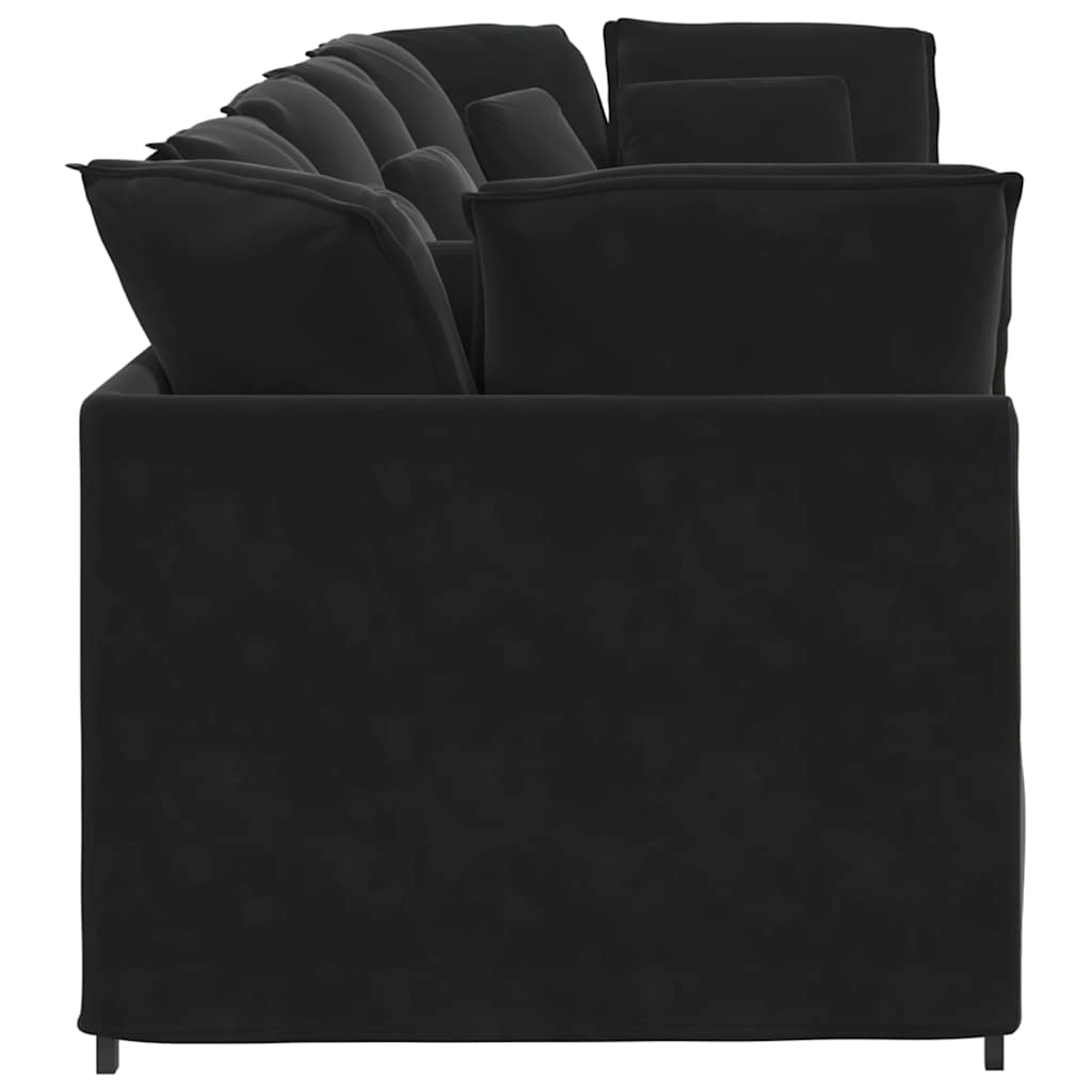Modulsoffa Med Kuddar Sammet