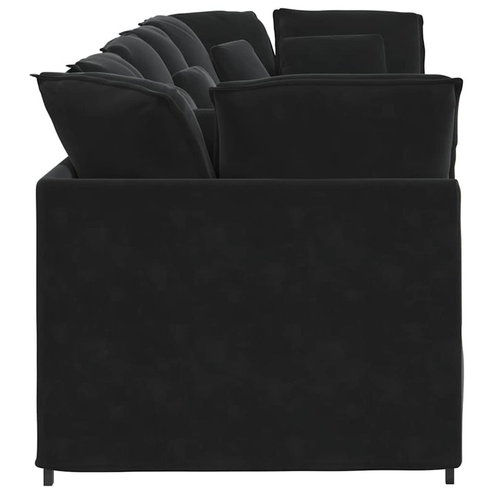 Modulsoffa Med Kuddar Sammet