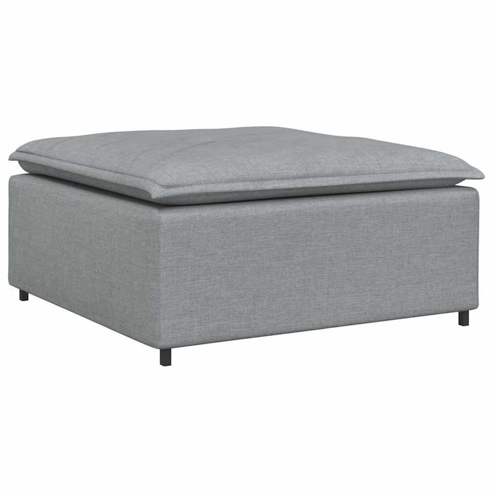 Modulsoffa Med Fotpall Och Dynor I Tyg