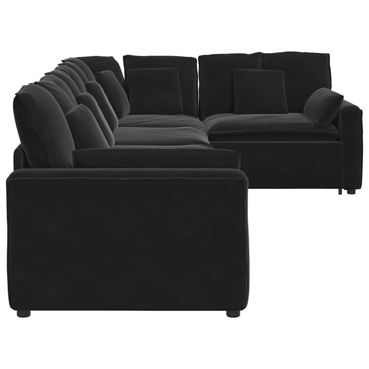 Modulsoffa Med Kuddar Sammet