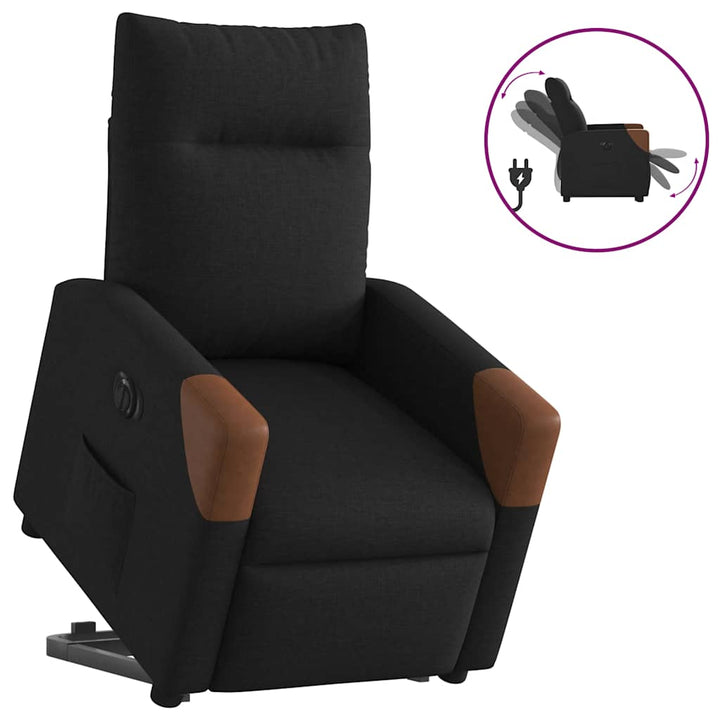 Elektrisk Reclinerfåtölj Med Uppresningshjälp Tyg
