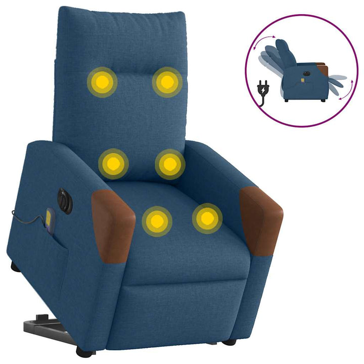 Elektrisk Reclinerfåtölj Med Uppresningshjälp Tyg