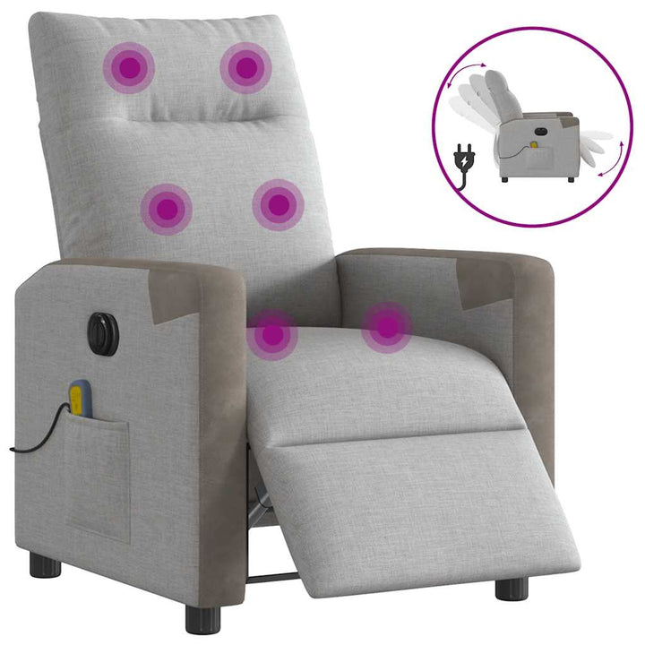 Massagefåtölj Tyg