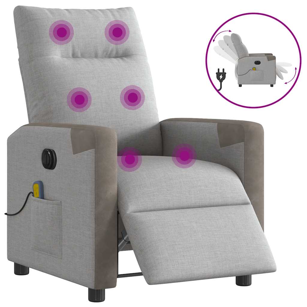 Massagefåtölj Tyg