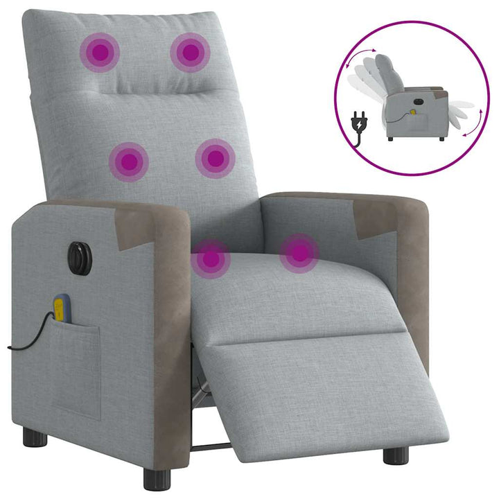 Massagefåtölj Tyg