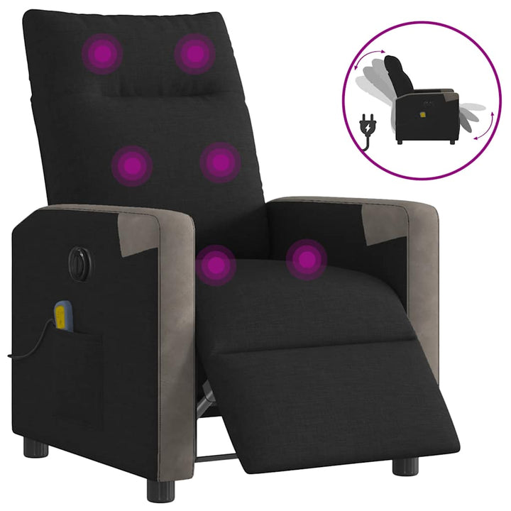 Massagefåtölj Tyg