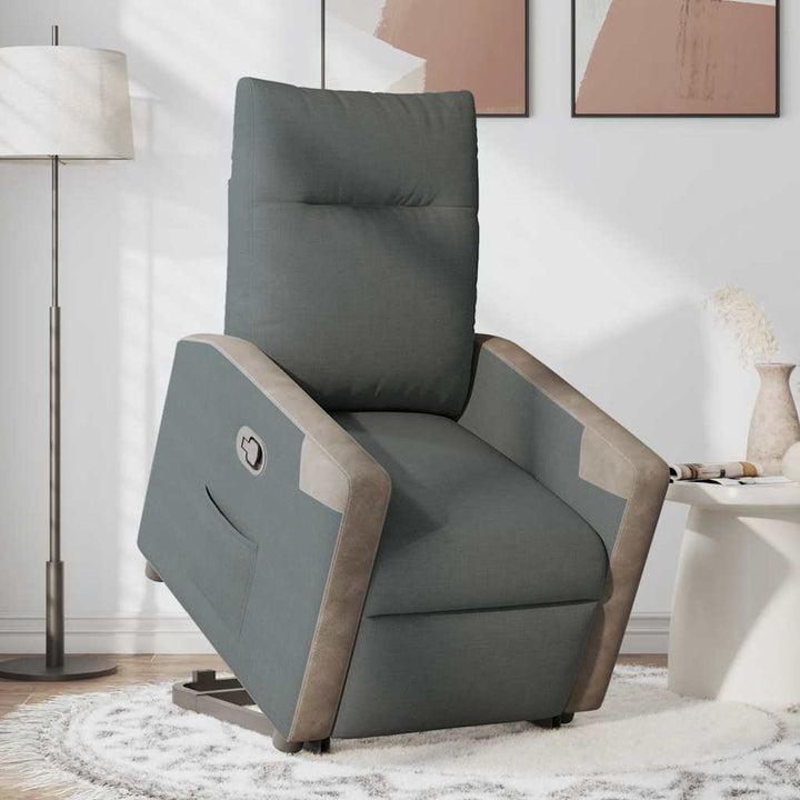 Massagefåtölj Med Uppresningshjälp Tyg