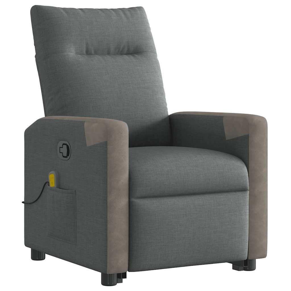 Massagefåtölj Med Uppresningshjälp Tyg