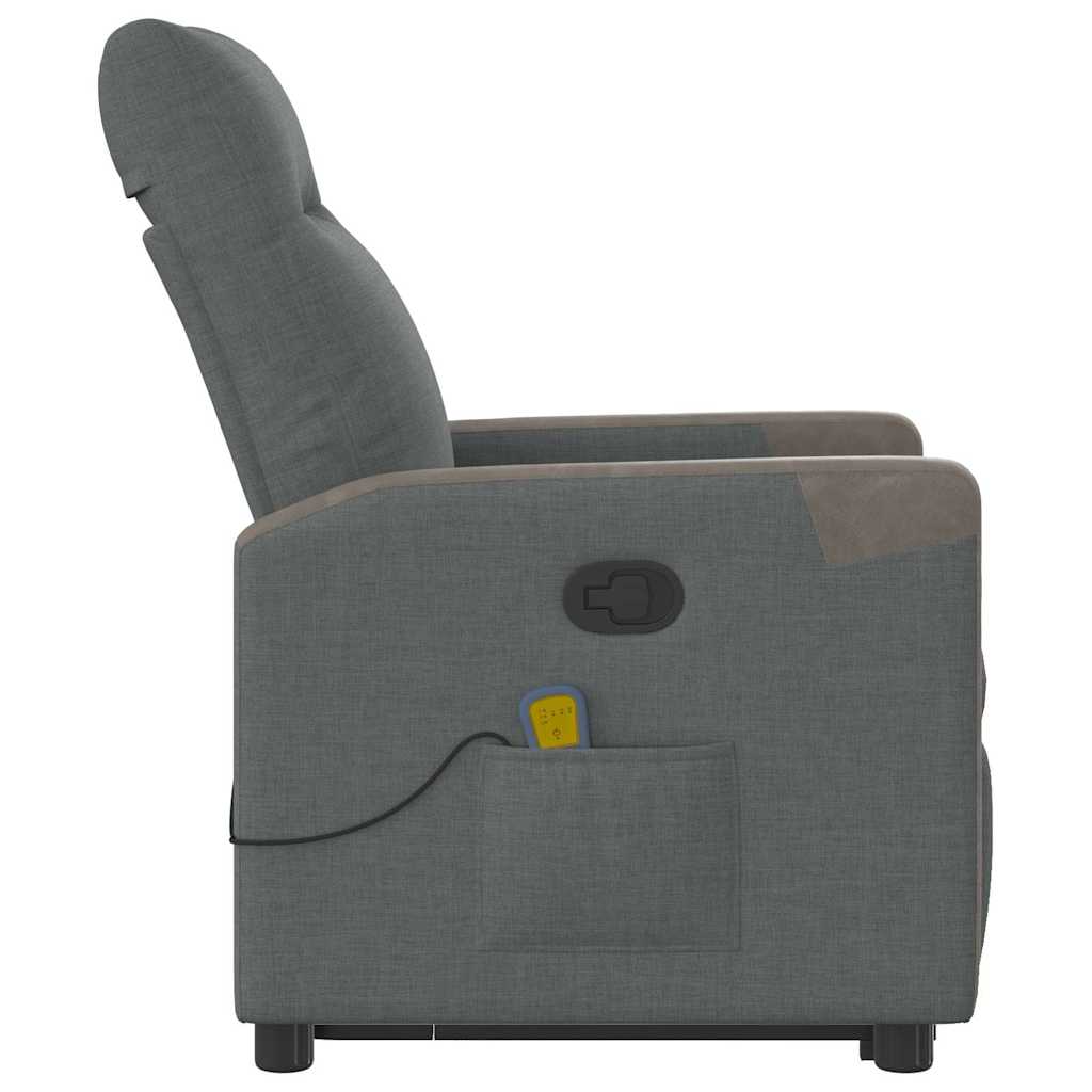 Massagefåtölj Med Uppresningshjälp Tyg