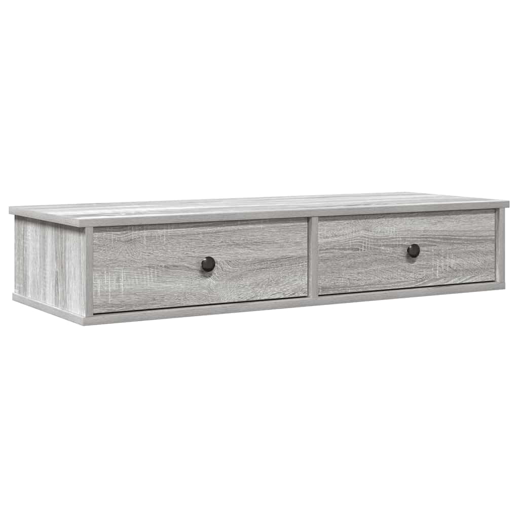 Vägghylla Med Lådor 100X37,5X19 Cm Konstruerat Trä