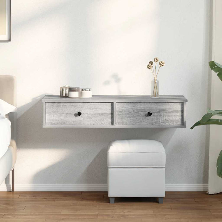 Vägghylla Med Lådor 100X37,5X19 Cm Konstruerat Trä
