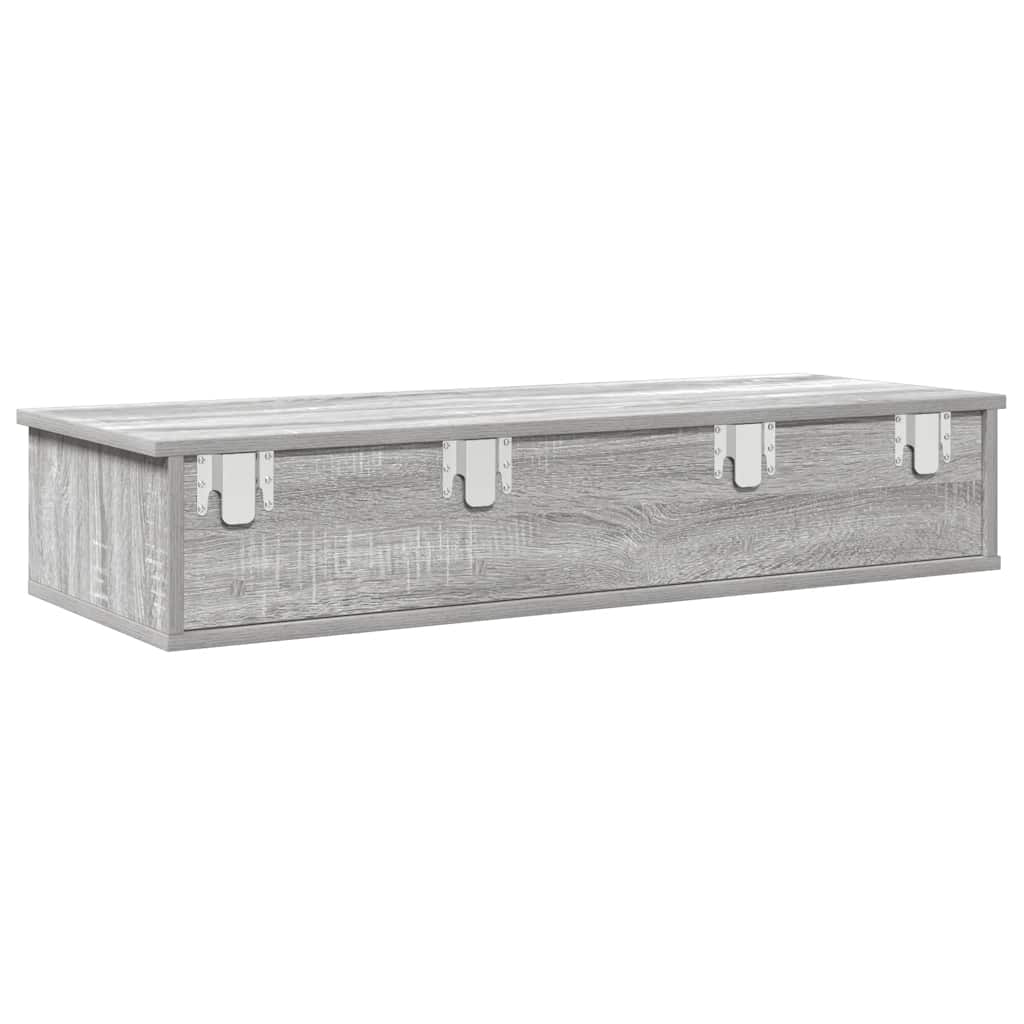 Vägghylla Med Lådor 100X37,5X19 Cm Konstruerat Trä