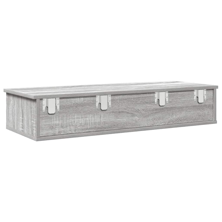 Vägghylla Med Lådor 100X37,5X19 Cm Konstruerat Trä