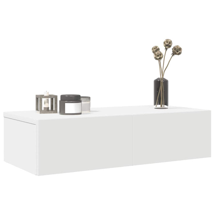 Vägghylla Med Lådor 60X26,5X15 Cm Konstruerat Trä