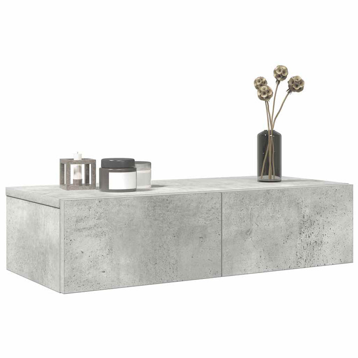 Vägghylla Med Lådor 60X26,5X15 Cm Konstruerat Trä