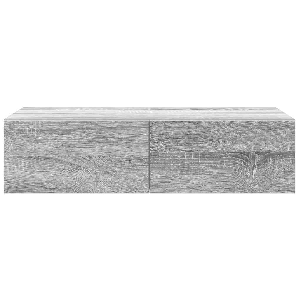 Vägghylla Med Lådor 60X26,5X15 Cm Konstruerat Trä