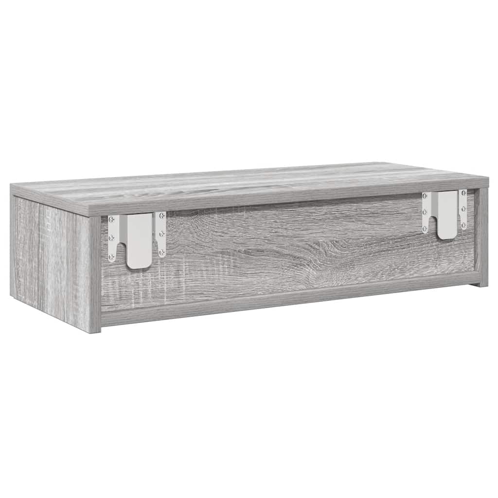 Vägghylla Med Lådor 60X26,5X15 Cm Konstruerat Trä