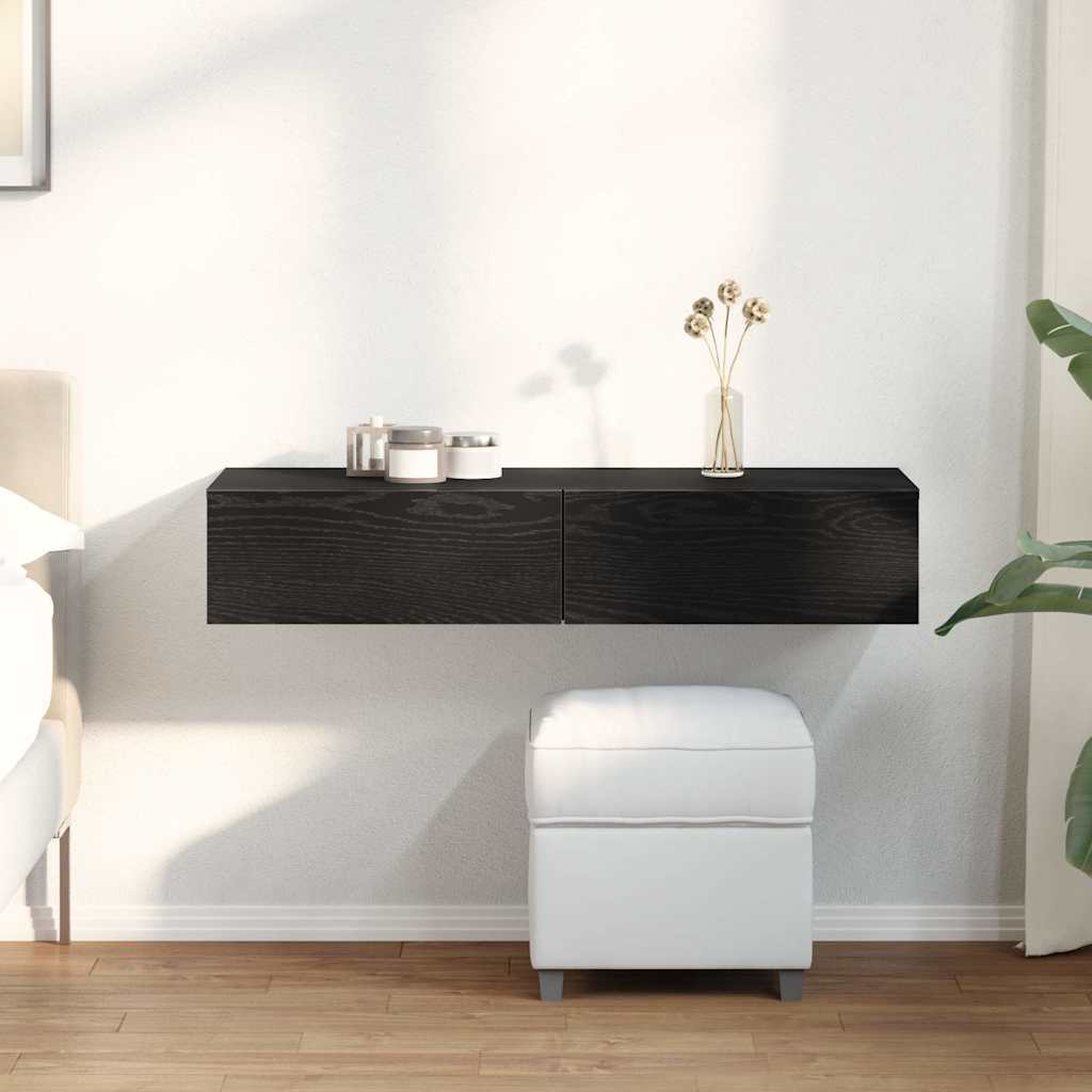 Vägghylla Med Lådor 60X26,5X15 Cm Konstruerat Trä