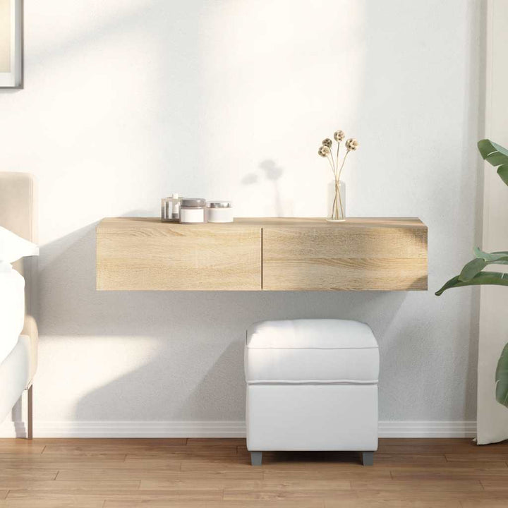 Vägghylla Med Lådor 60X26,5X15 Cm Konstruerat Trä
