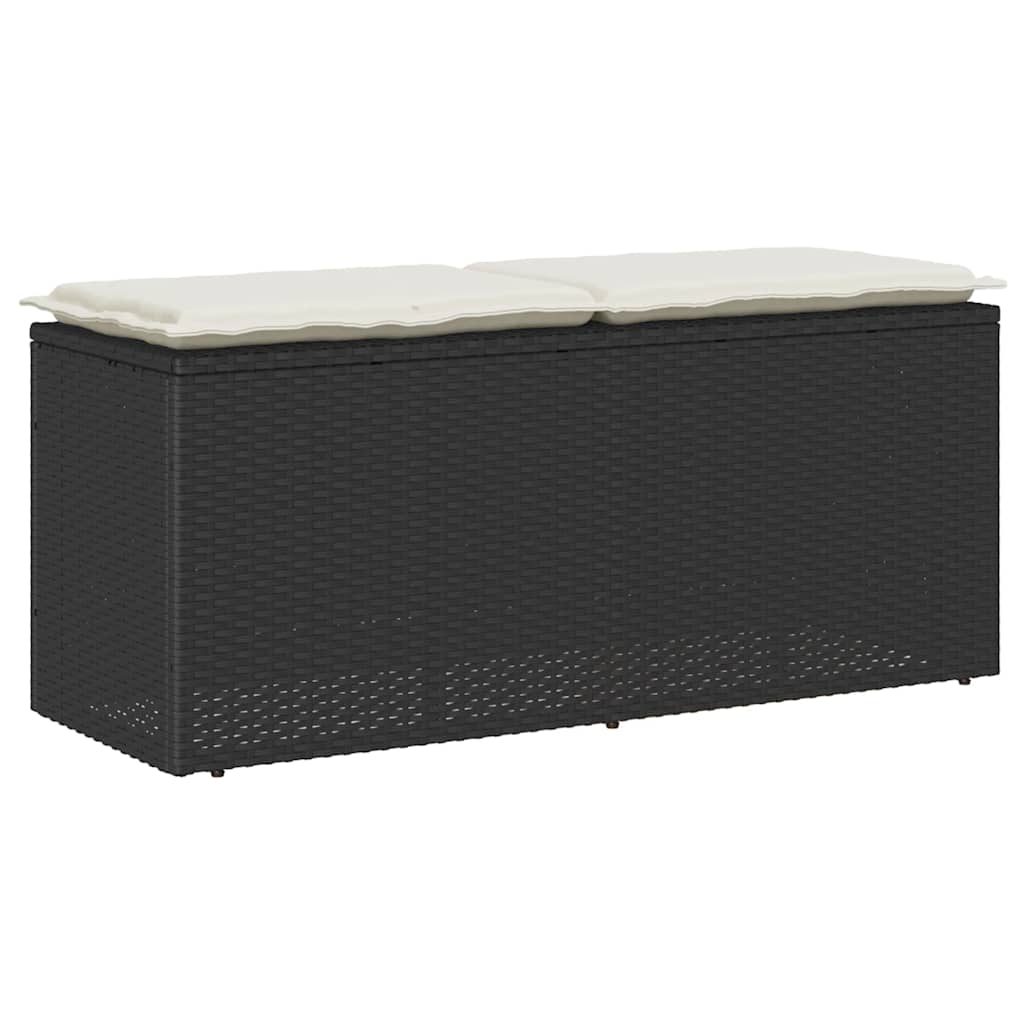 Trädgårdsbänk Med Dyna 110X40X44 Cm Konstrotting