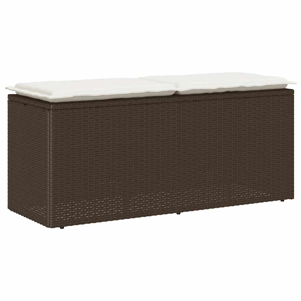 Trädgårdsbänk Med Dyna 110X40X44 Cm Konstrotting