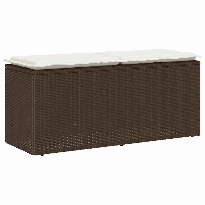 Trädgårdsbänk Med Dyna 110X40X44 Cm Konstrotting