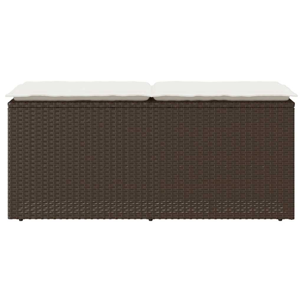 Trädgårdsbänk Med Dyna 110X40X44 Cm Konstrotting