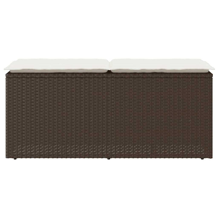 Trädgårdsbänk Med Dyna 110X40X44 Cm Konstrotting