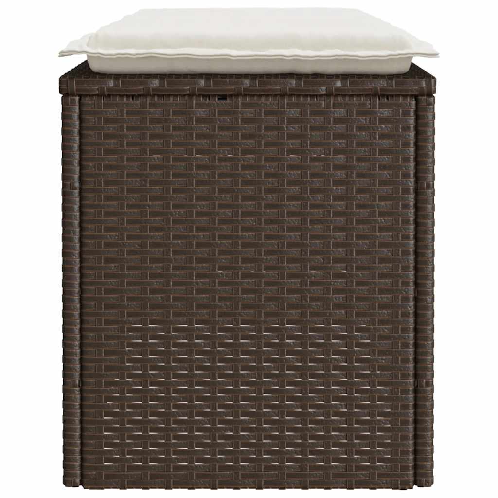 Trädgårdsbänk Med Dyna 110X40X44 Cm Konstrotting