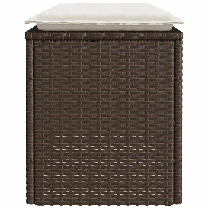 Trädgårdsbänk Med Dyna 110X40X44 Cm Konstrotting