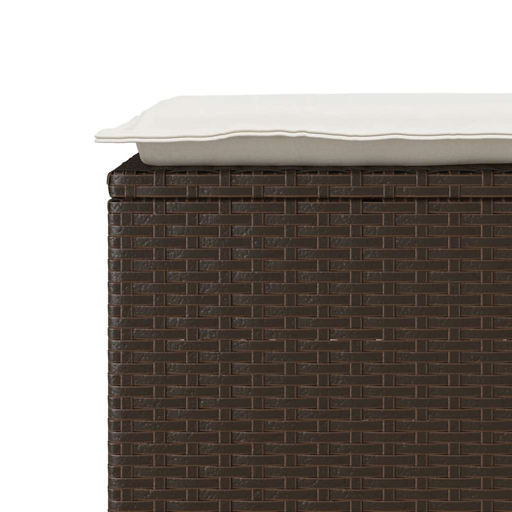 Trädgårdsbänk Med Dyna 110X40X44 Cm Konstrotting