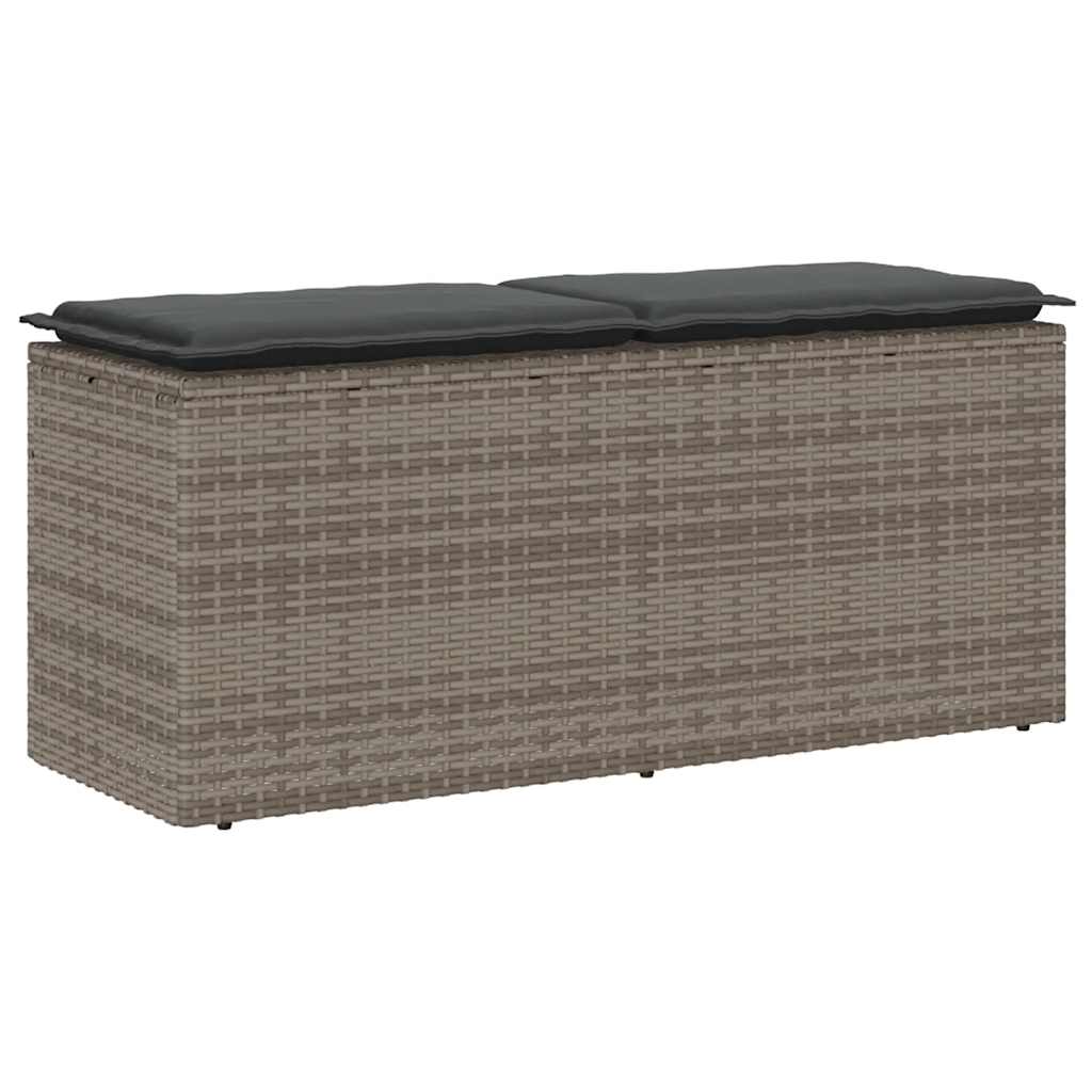 Trädgårdsbänk Med Dyna 110X40X44 Cm Konstrotting