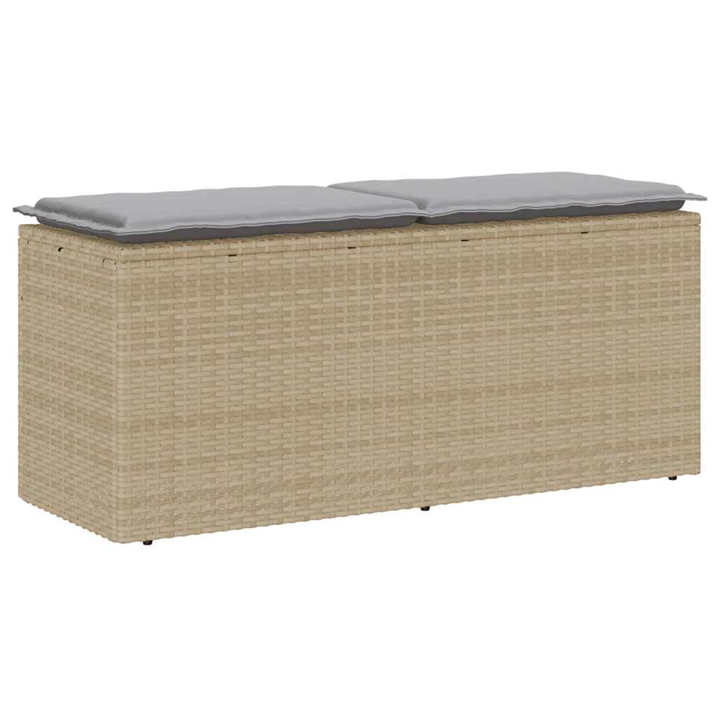 Trädgårdsbänk Med Dyna 110X40X44 Cm Konstrotting