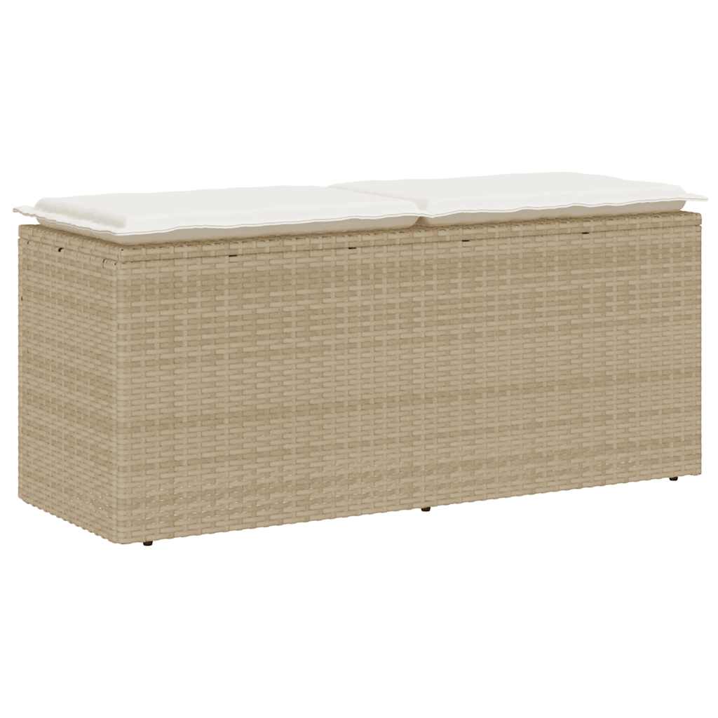 Trädgårdsbänk Med Dyna 110X40X44 Cm Konstrotting