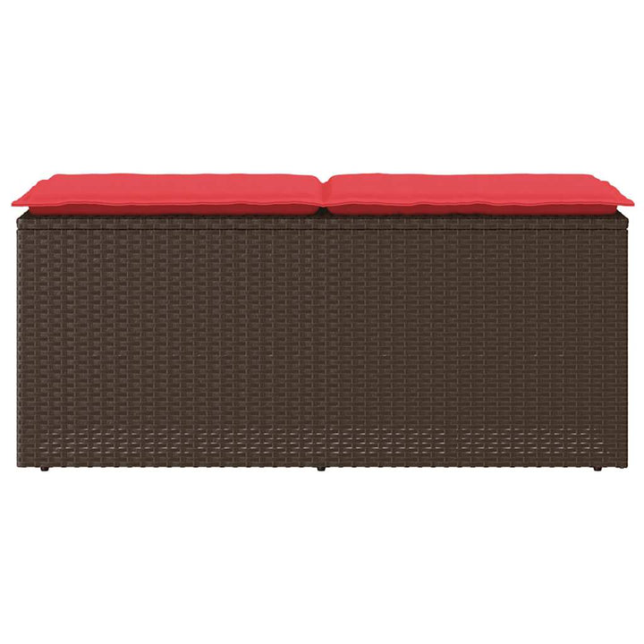 Trädgårdsbänk Med Dyna 110X40X44 Cm Konstrotting