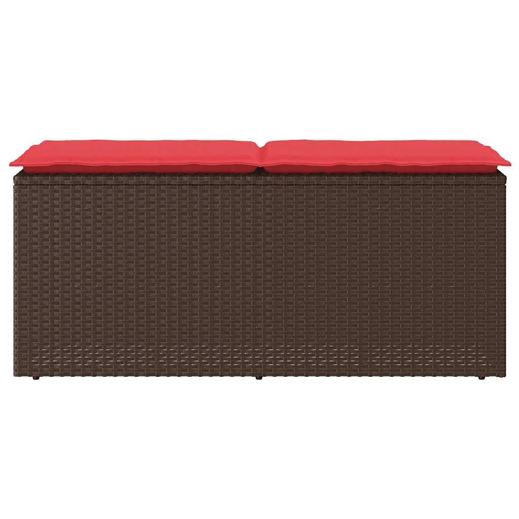 Trädgårdsbänk Med Dyna 110X40X44 Cm Konstrotting