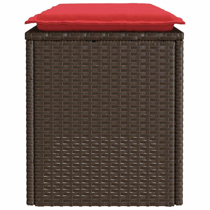 Trädgårdsbänk Med Dyna 110X40X44 Cm Konstrotting