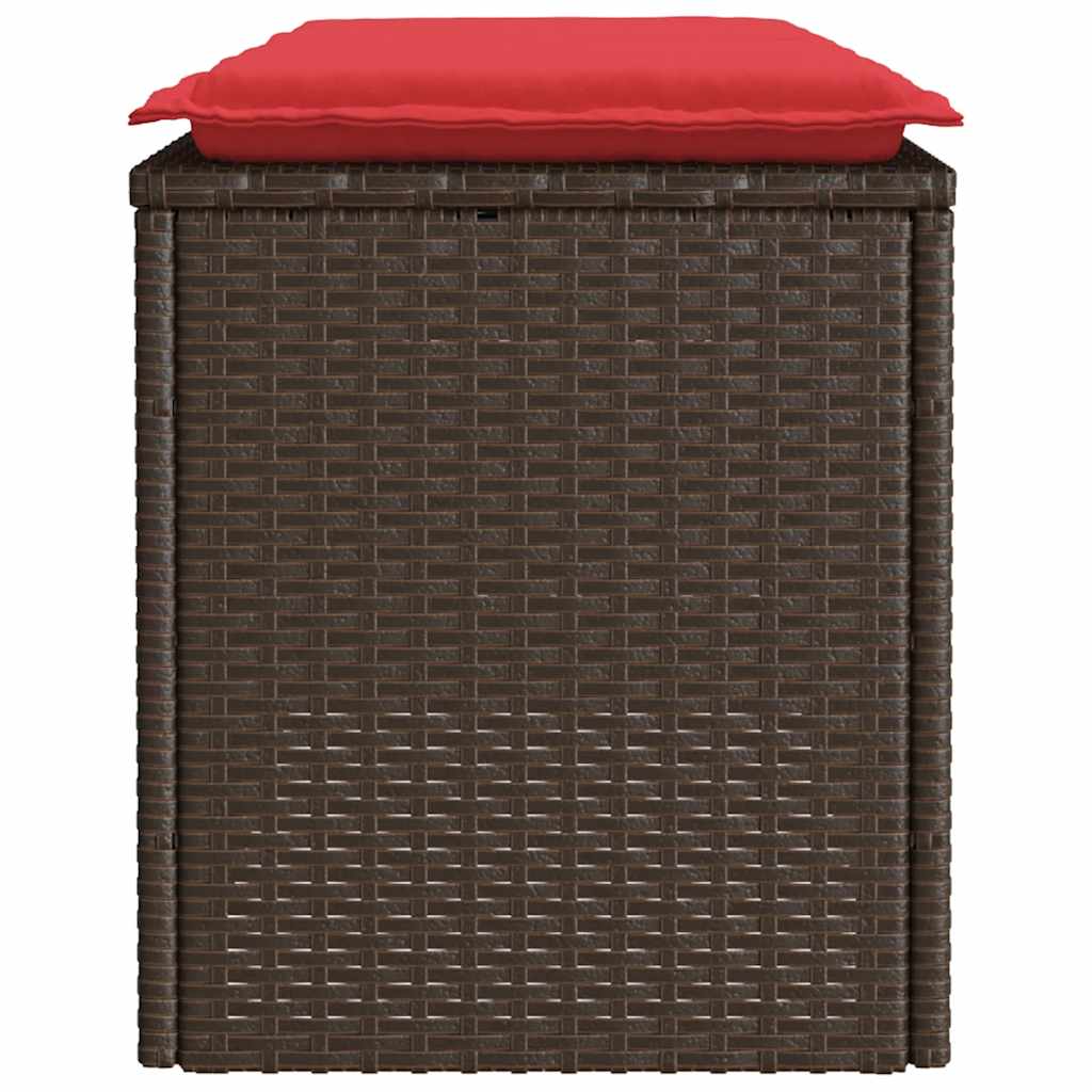 Trädgårdsbänk Med Dyna 110X40X44 Cm Konstrotting