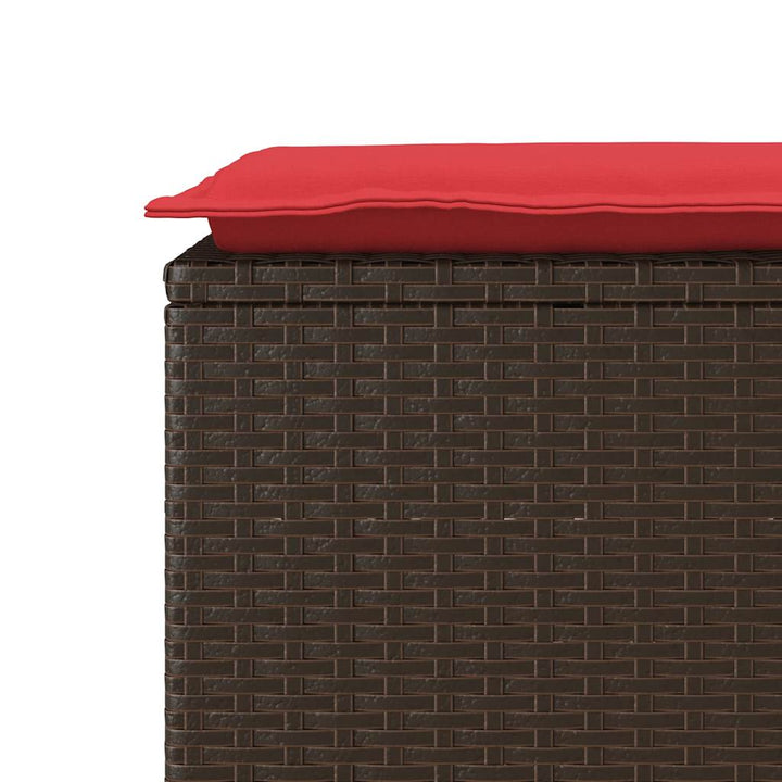 Trädgårdsbänk Med Dyna 110X40X44 Cm Konstrotting
