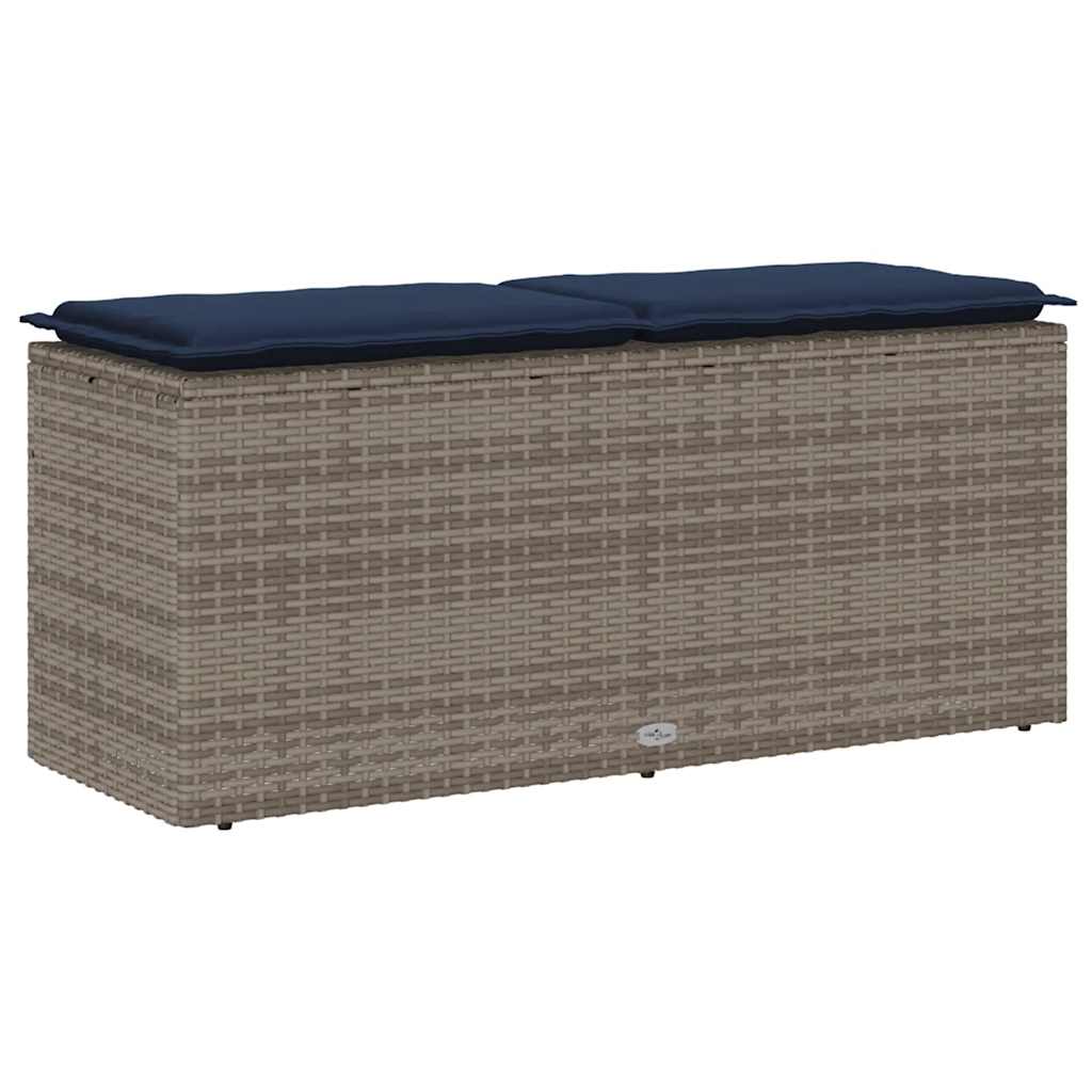 Trädgårdsbänk Med Dyna 110X40X44 Cm Konstrotting
