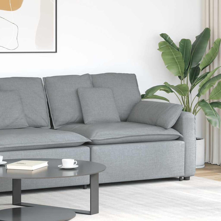 Modulär Soffa Armstödsändmodul Med Dynor 100 Cm