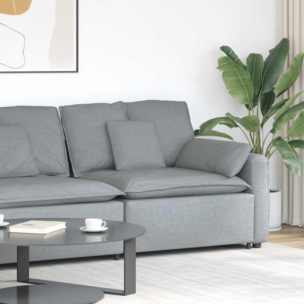 Modulär Soffa Armstödsändmodul Med Dynor 100 Cm